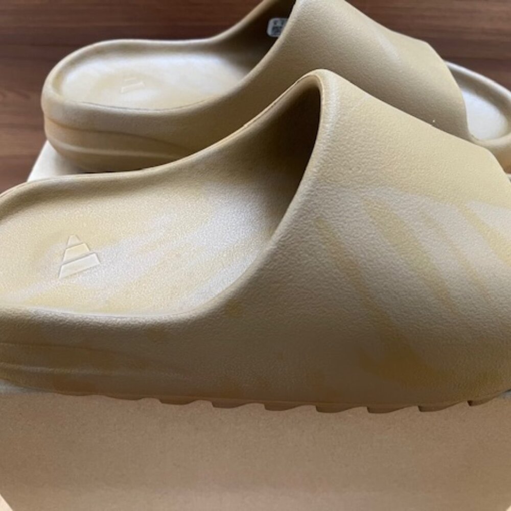 Brand New Adidas Yeezy Tan and Brown Slides
